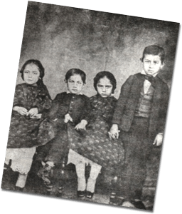 Algunos hijos de Benito Juárez y Margarita Maza